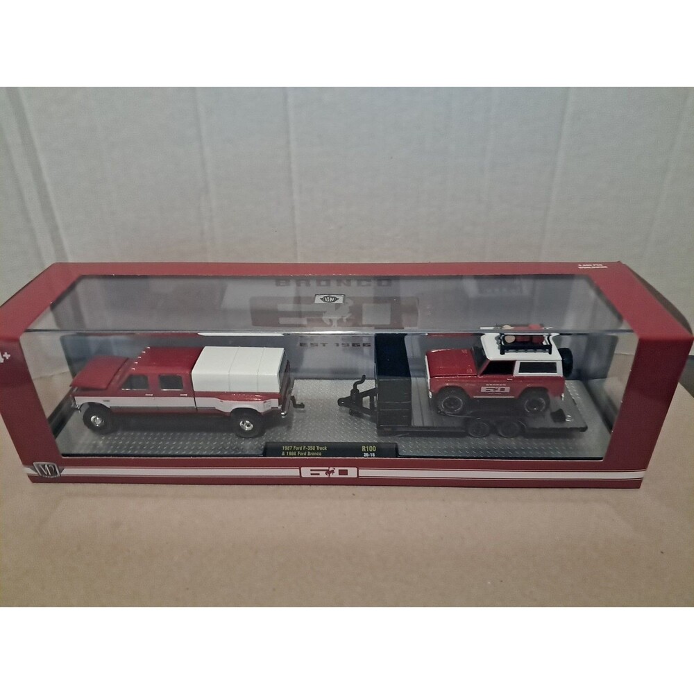 M2 Machines (Bronco 60th )-   "1987 Ford F-350 Truck & 1966 Ford Bronco"